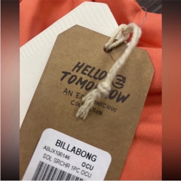 BILLABONG - Sol Searcher One-Piece Coral Swimsuit - Women’s Size 8 Small - Picture 6 of 11